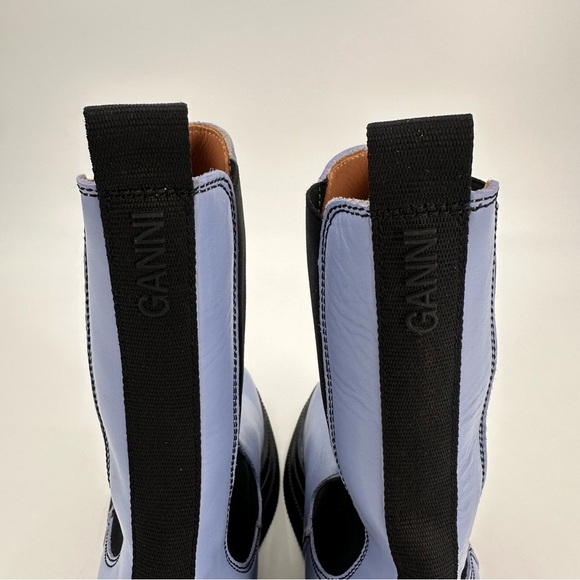 GANNI Creepers Chelsea Boots Blue Size 43 US Women’s 13 - Picture 3 of 9